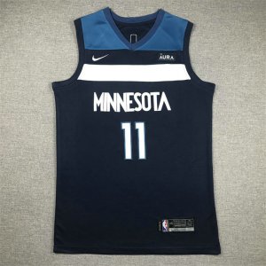 NBA 11 Reid Timberwolves Maillot bleu brodé